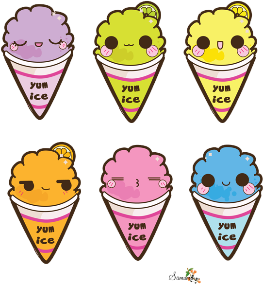 Jpg Freeuse Download Pics Renders Aliment Dessert Glace - Cute Snow Cone (600x600), Png Download