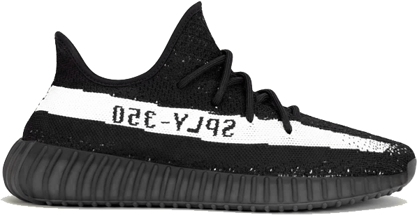 Adidas Yeezy Oreo - Yeezy 350 Black And White (600x600), Png Download