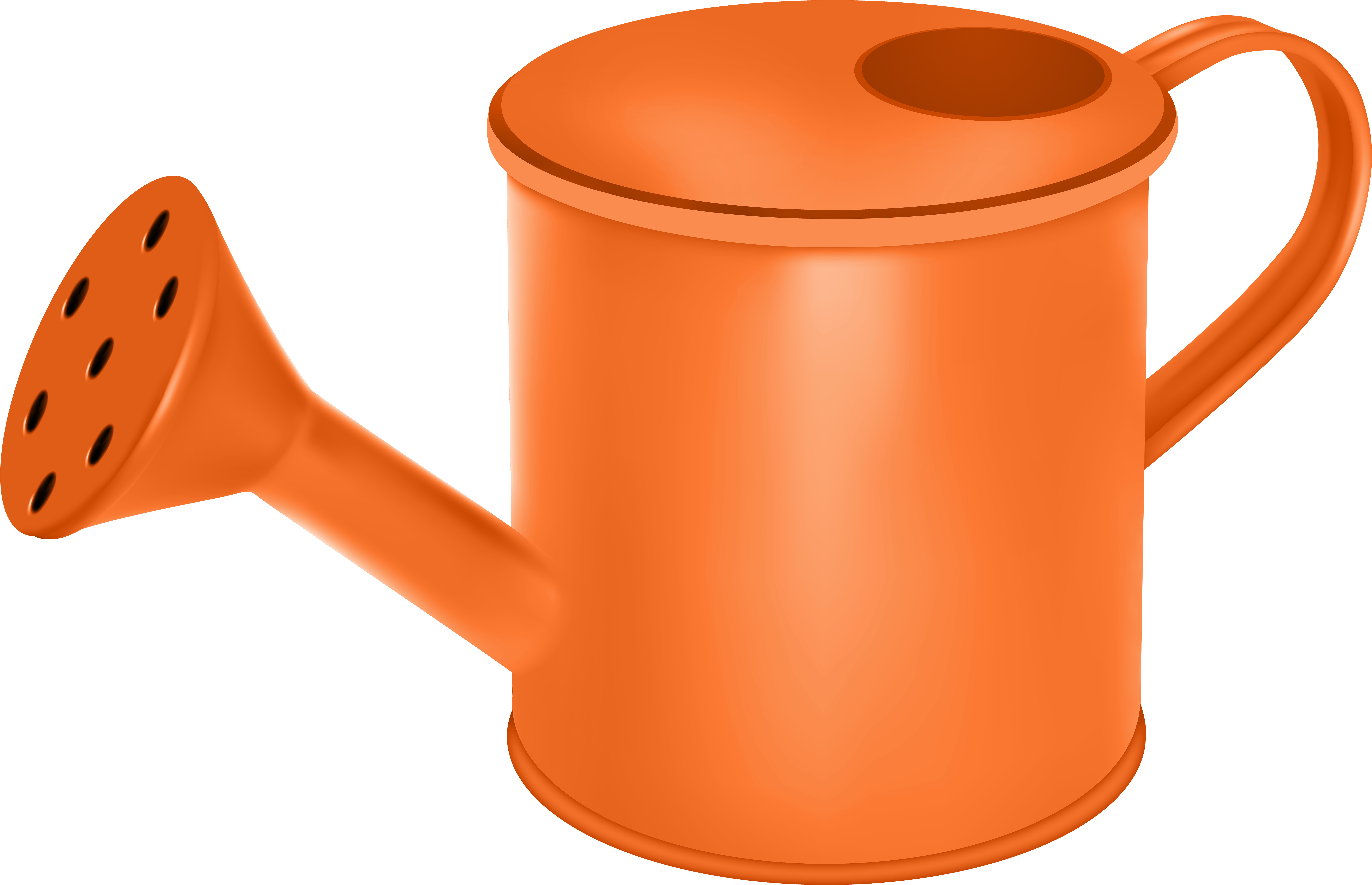 Watering Can Orange Transparent Image - Watering Can (8000x5205), Png Download