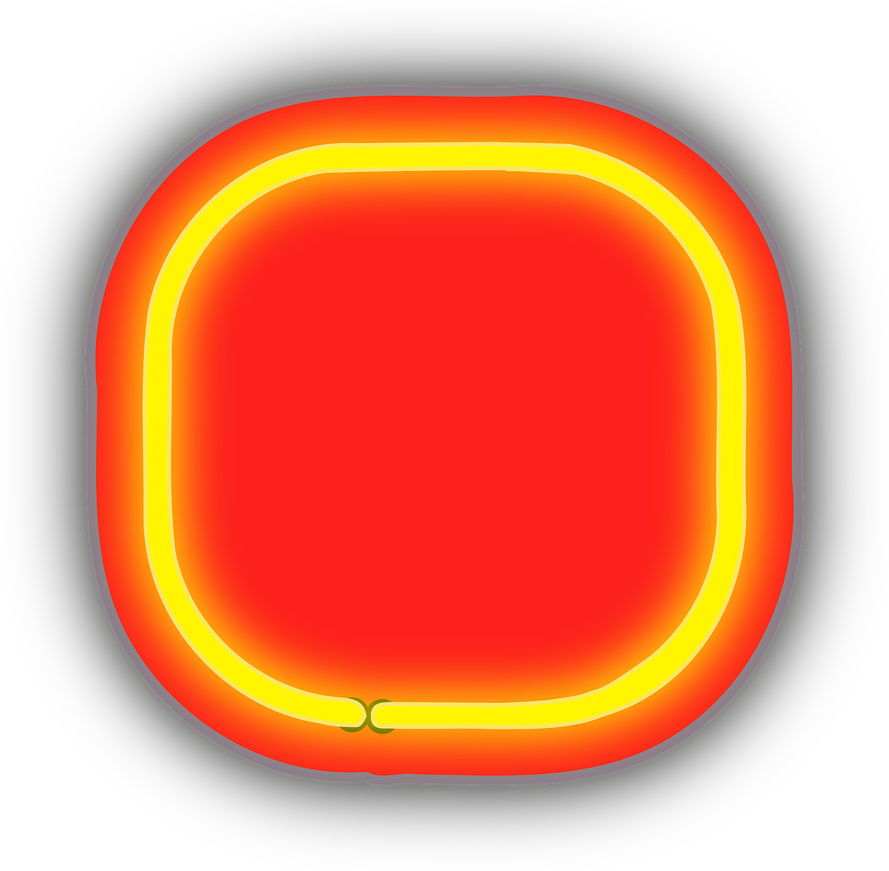 Orange Glow Png - Rotational Symmetry (1280x1254), Png Download