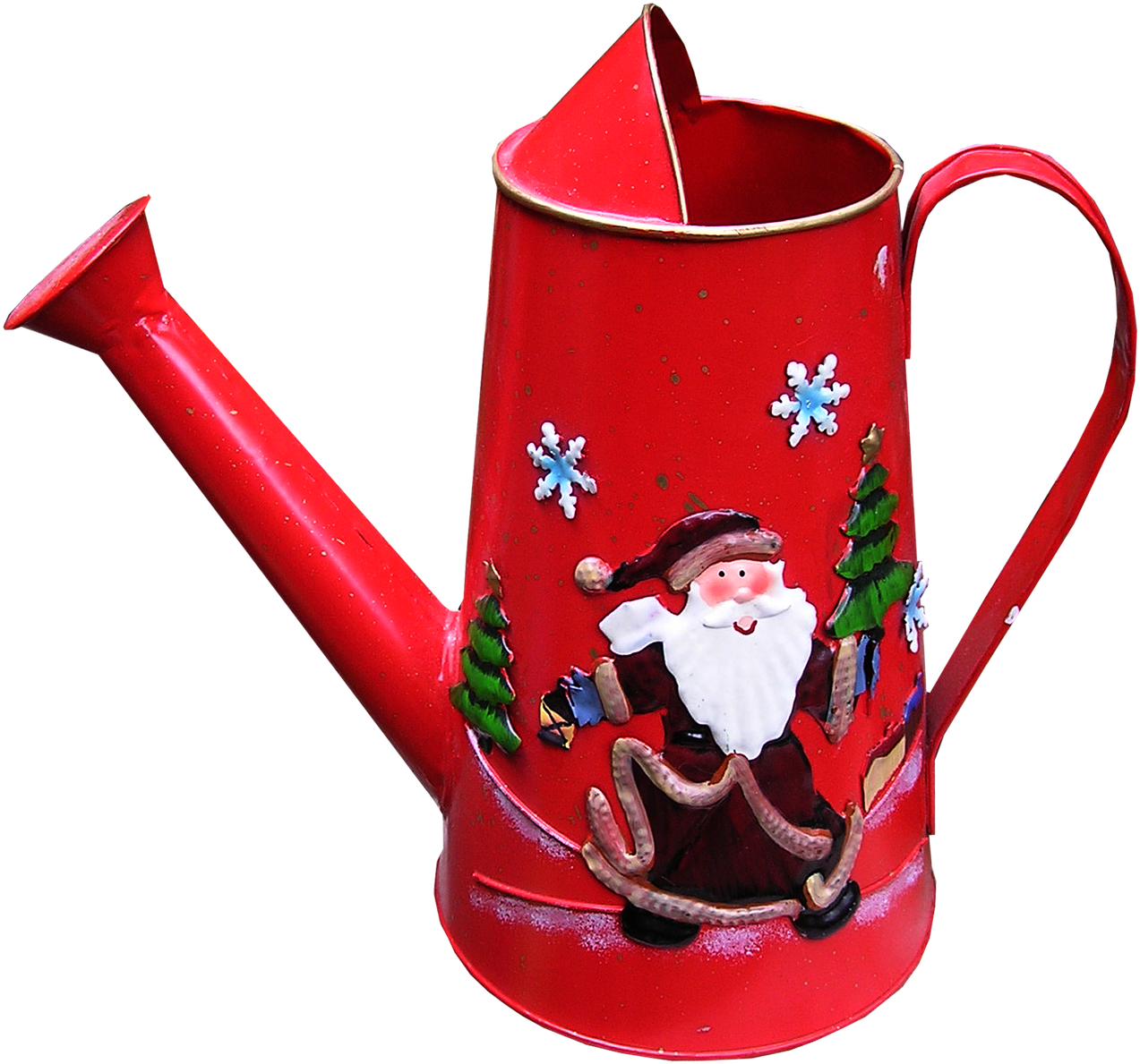 Christmas Decoration Watering Can - Teapot (1280x1246), Png Download