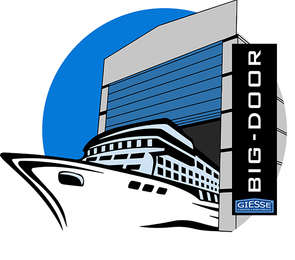 Giesse Big Doors Are Designed Specifically To Ensure - Clipart Boats And Ships (591x522), Png Download