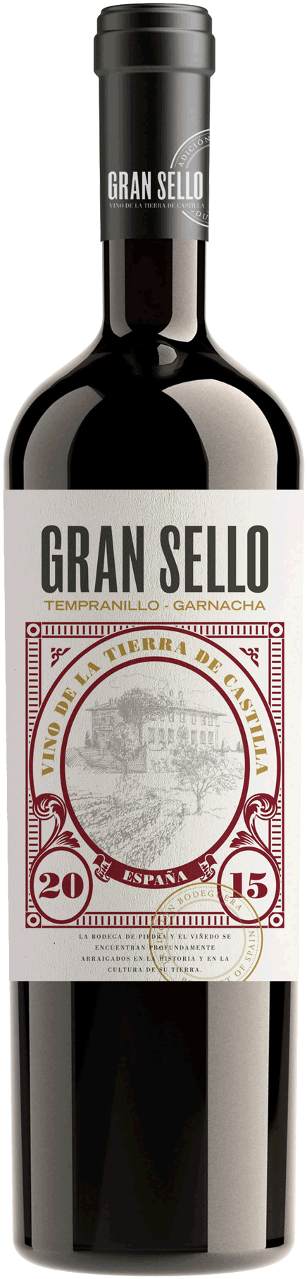 Gran Sello - Gran Sello Tempranillo Syrah (500x1869), Png Download