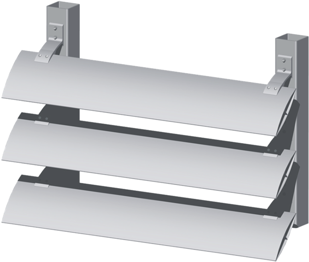 On Independent Bearing Structures - Brise Soleil Vertical Aluminium (640x640), Png Download