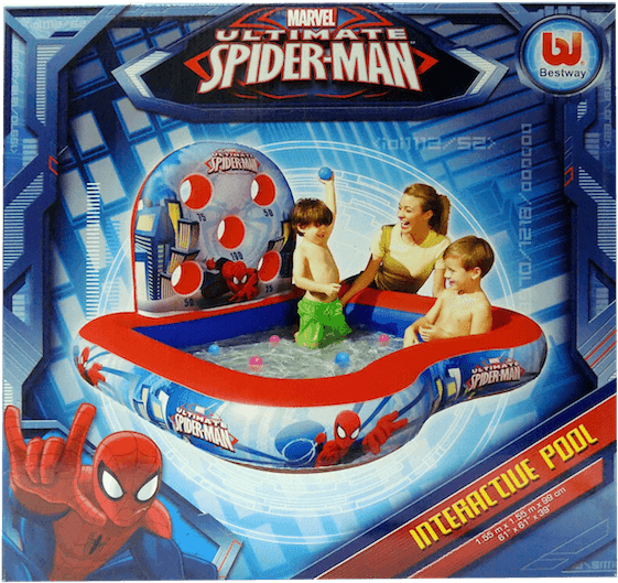Pool Toy Balls Spiderman - "ultimate Spider-man" (2011) (595x586), Png Download