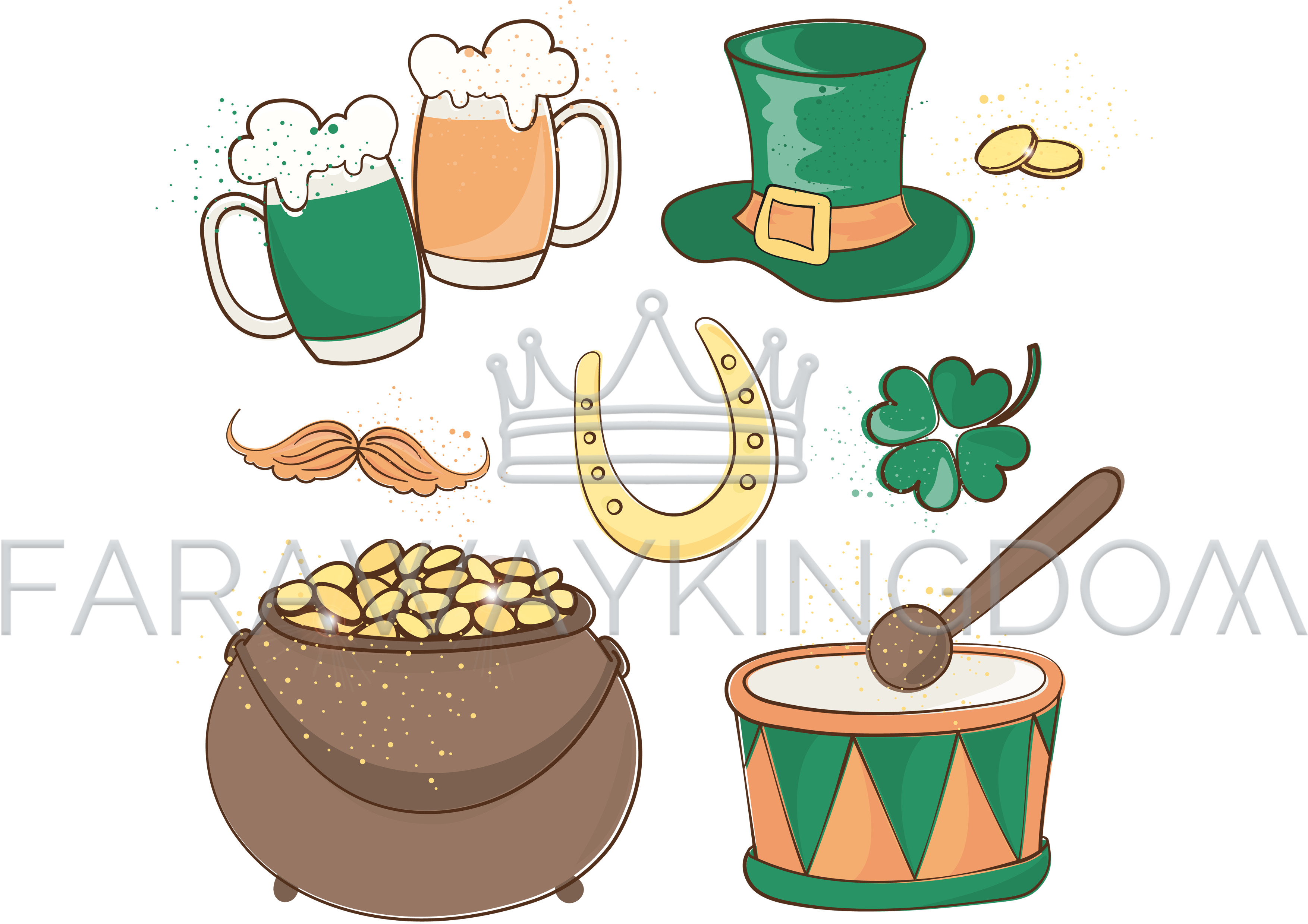 Patrick Beer Saint Patrick Day Vector Illustration - Saint Patrick's Day (3508x2480), Png Download
