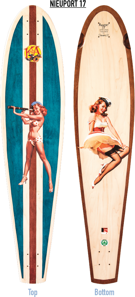 Pin Up Girl - Surfboard (700x1000), Png Download