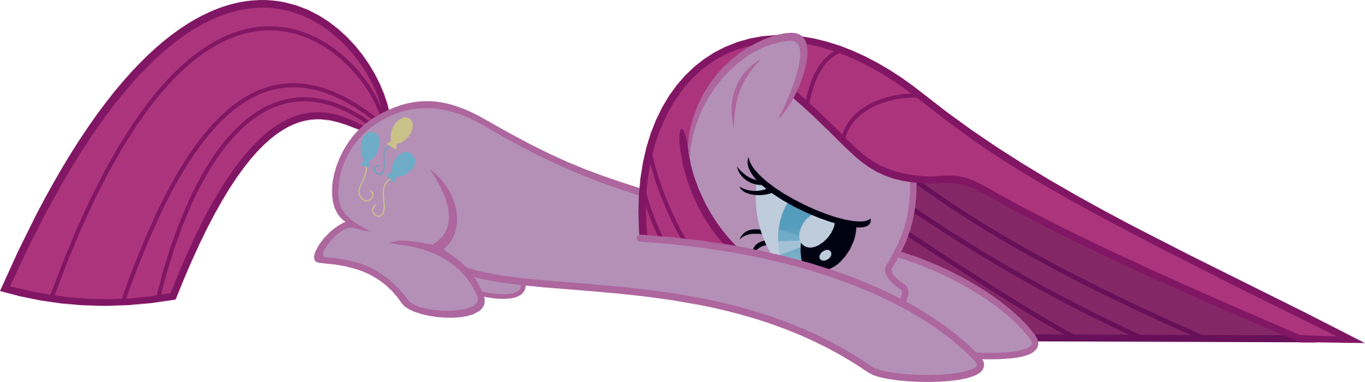 Rainbow Dash Pinkie Pie Pony Princess Luna Pink Purple - Cartoon (1951x546), Png Download