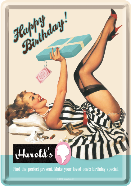 Pin Up Happy Birthday Images - Pin Up Birthday (600x600), Png Download