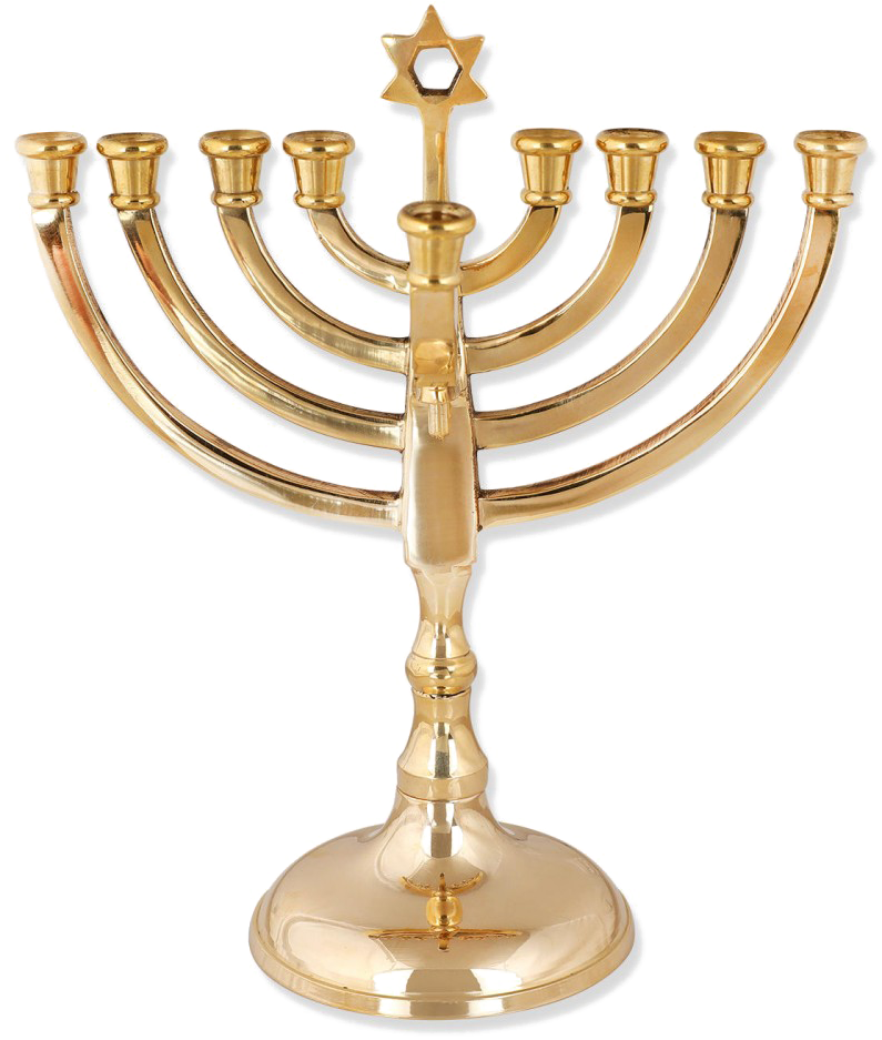 Hanukkah Png - Menorah Star Of David (1000x1000), Png Download