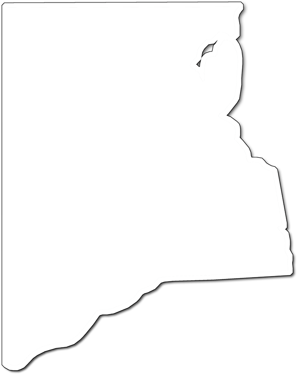 A Map Of Clay With An Outer Shadow Around The Map Area - Orange Gradient (611x768), Png Download