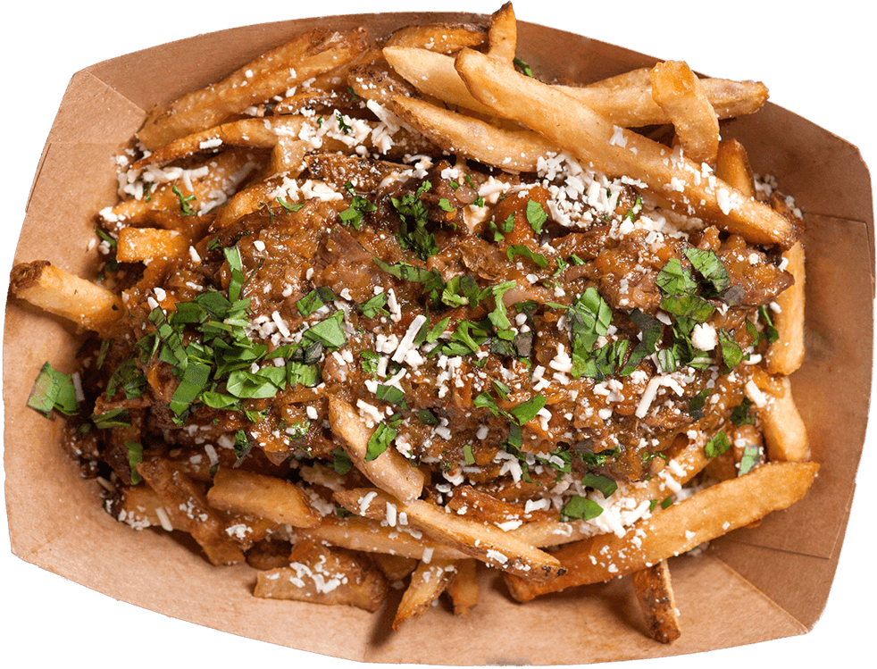 Live The Fry Life - Poutine (982x749), Png Download