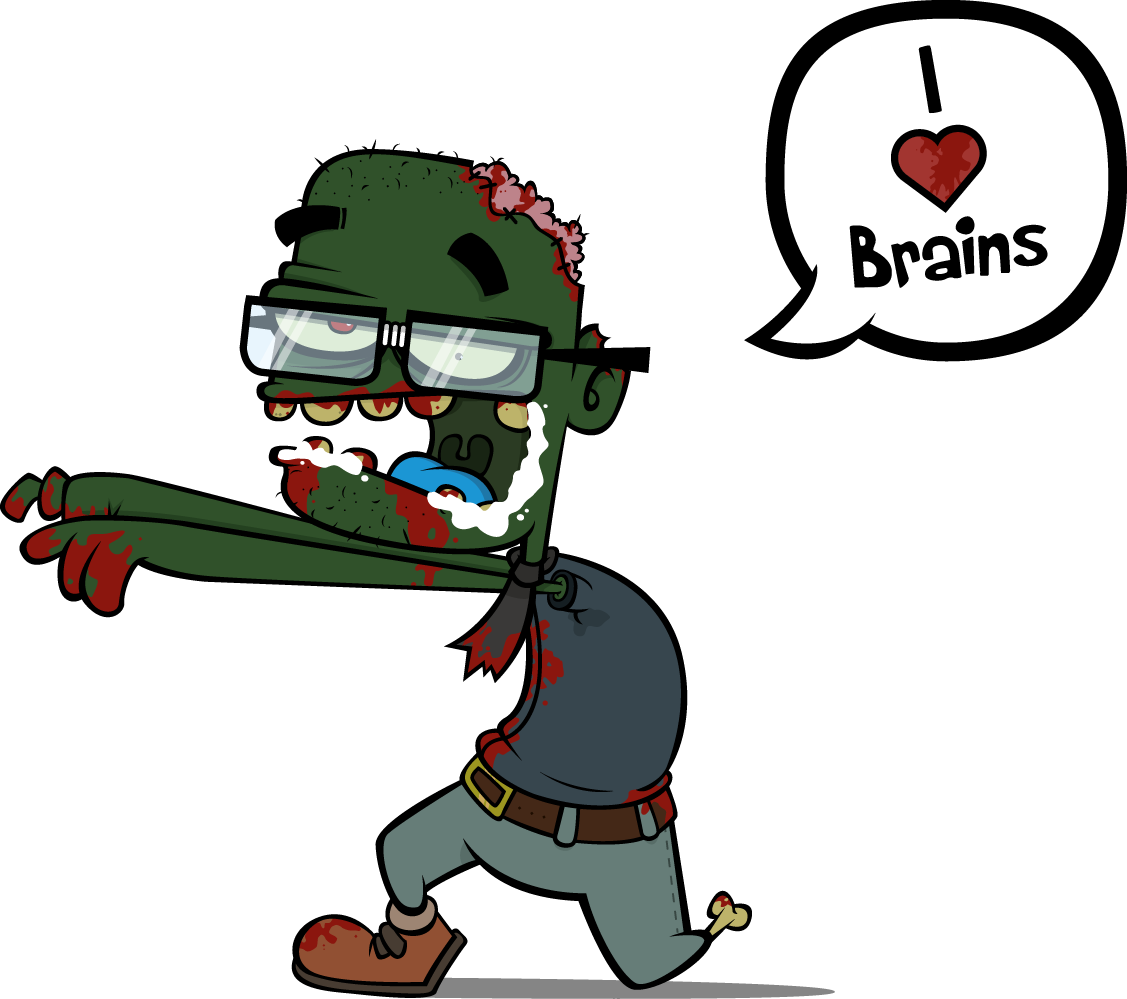 Zombie Brains - Zombie Brains Png (1127x999), Png Download