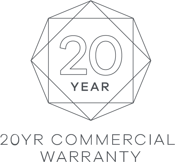 20 Year Warranty - Circle (1173x594), Png Download