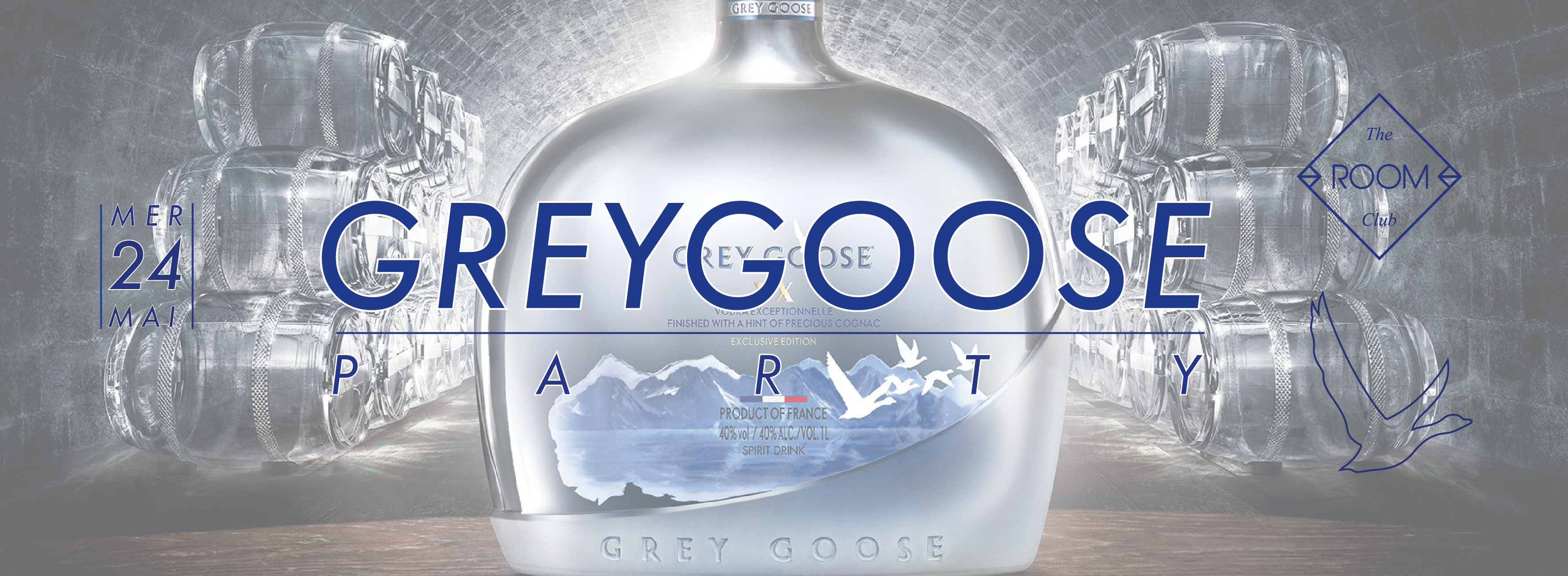 24 Mai 2017 @ 23 H 55 Min - Grey Goose Xv (3546x1303), Png Download