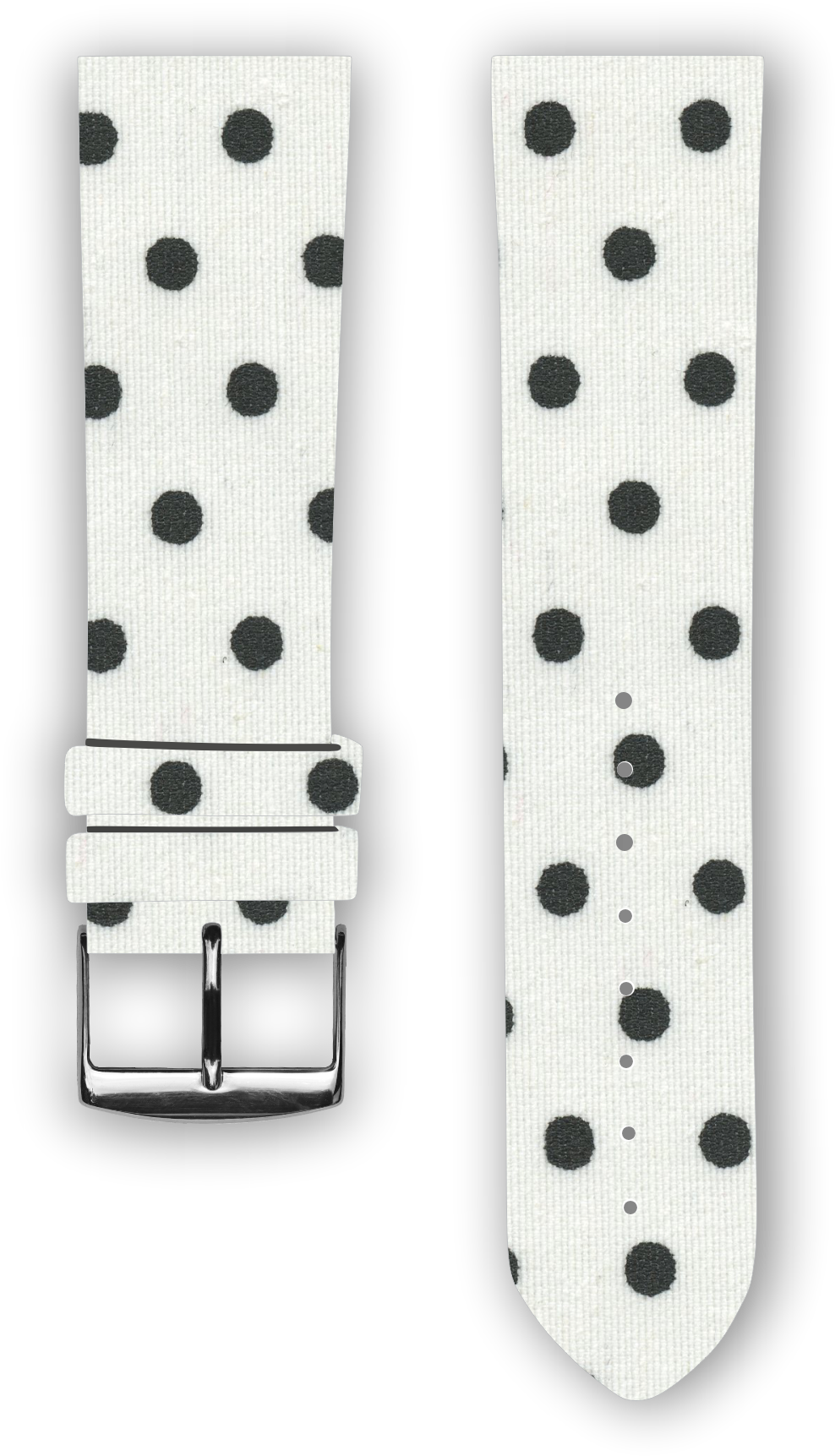 100% Cotton Watchband With Calf Leather Back - Belt (1114x1854), Png Download