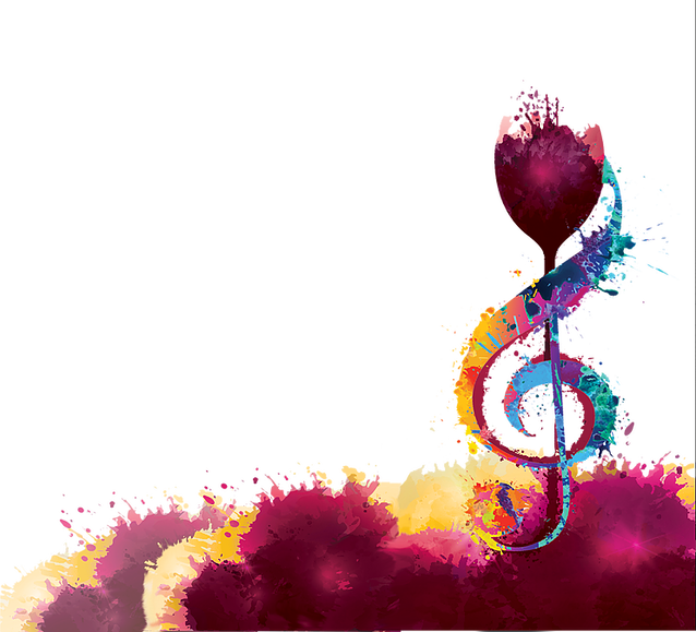 Colorful Border And Music Note - Illustration (638x579), Png Download