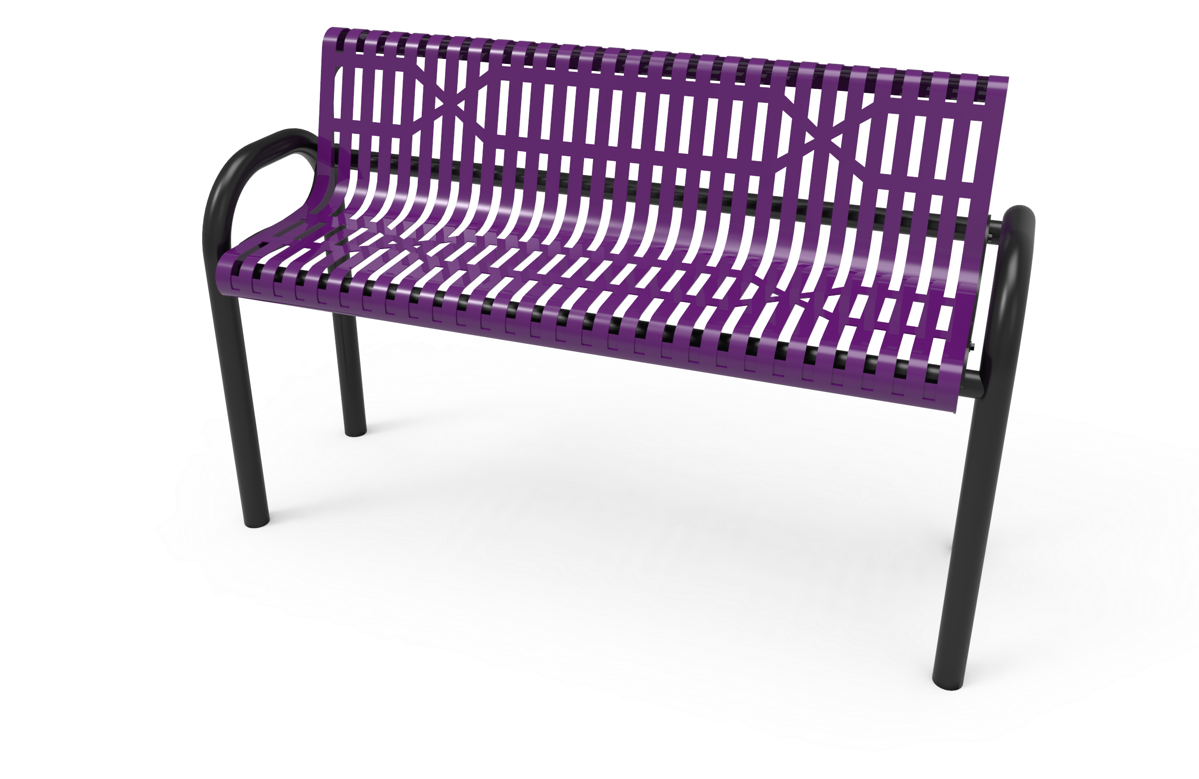 Lexington Mod Bench With Back - Bench (2401x1800), Png Download
