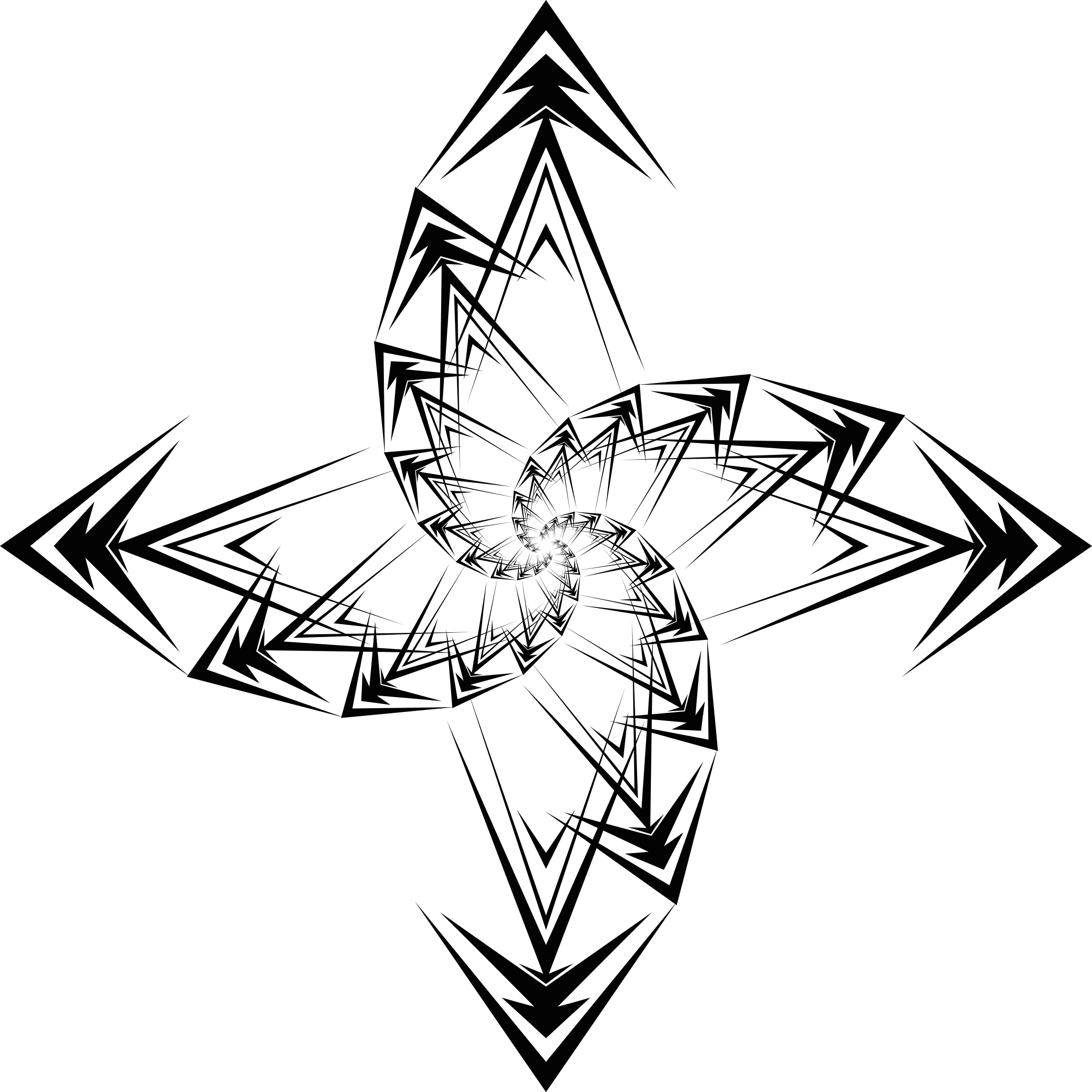 Clip Clipart Vortex - Abstract Arrows (2290x2290), Png Download