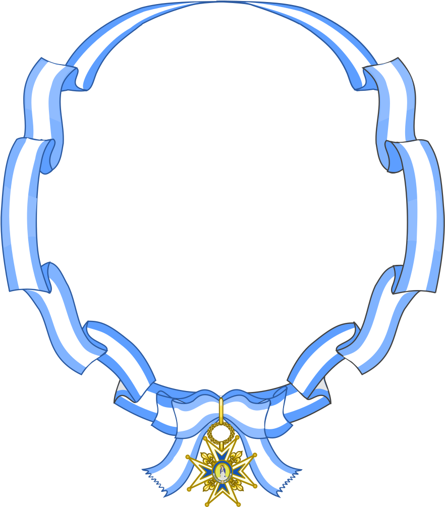 Dame Grand Cross Sash Of The Order Of Charles Iii - Queen Letizia Coat Of Arms (901x1024), Png Download