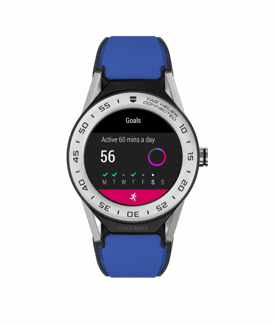 Tag Heuer Connected Modular 41 Mm Fine-brushed Steel - Tag Heuer Connected Modular (536x634), Png Download
