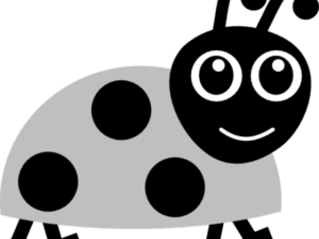 Ladybird Clipart Black And White (640x480), Png Download