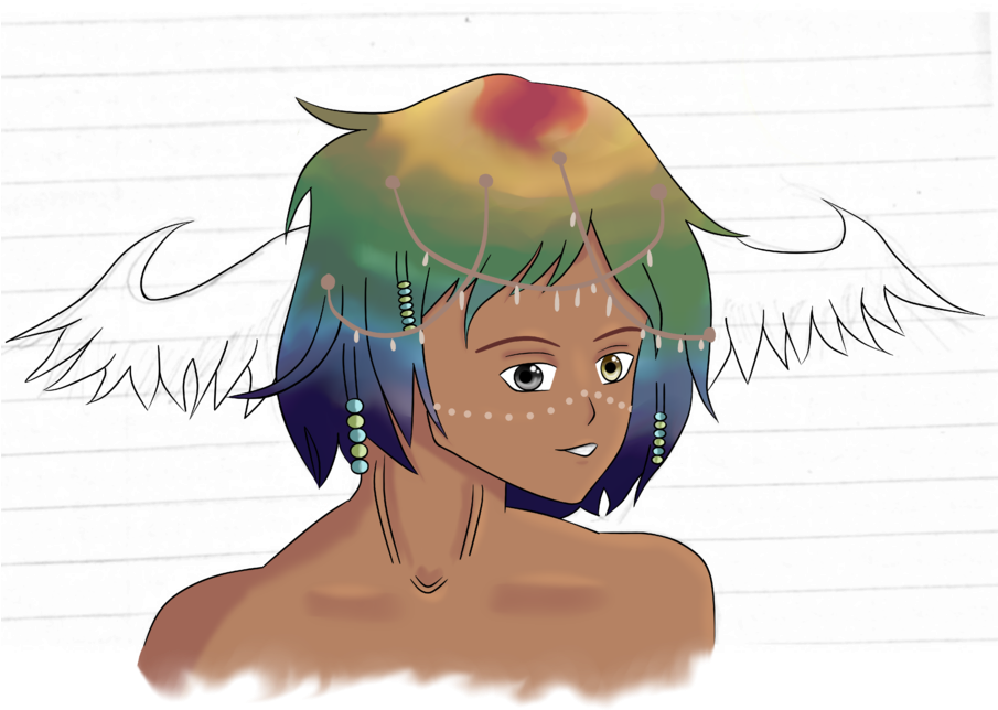 Arcoiris X3 - Cartoon (904x1279), Png Download