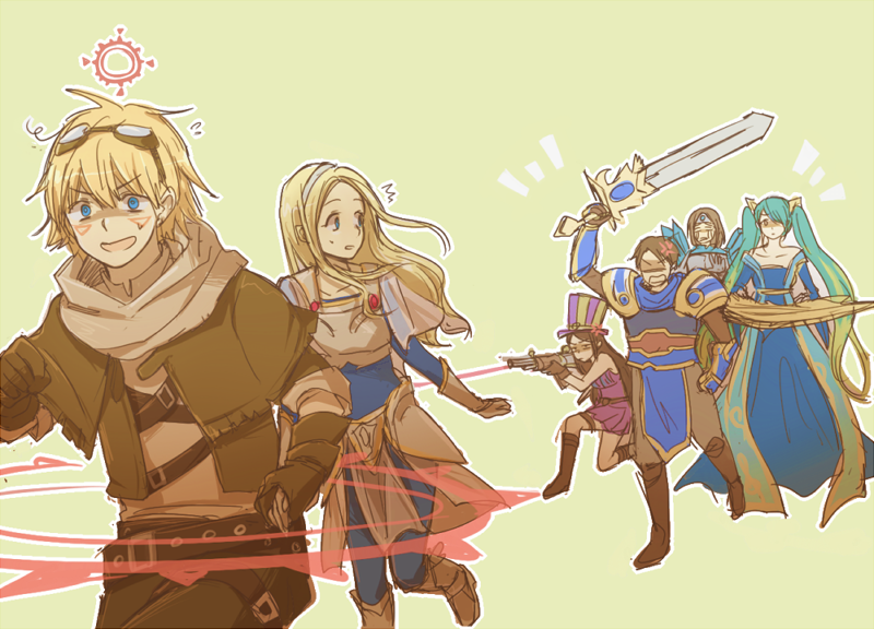 “ Ezreal & Lux Source ” - Lux And Ezreal (800x576), Png Download