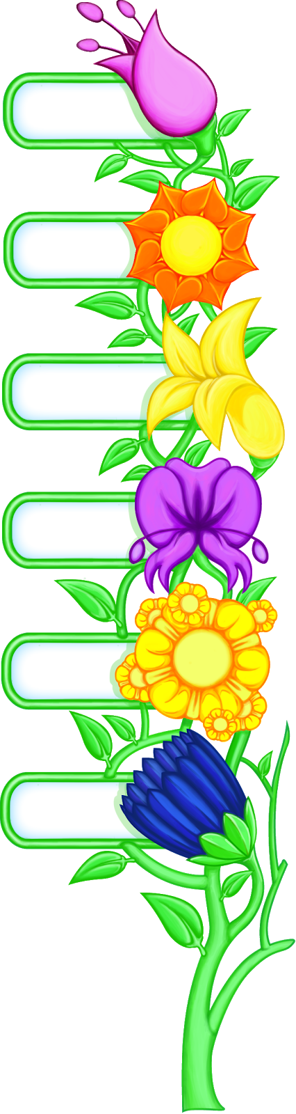 Petal Vector Flower (426x1600), Png Download