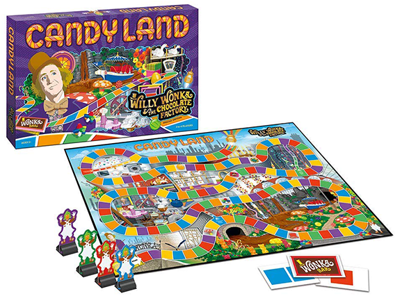 Usaopoly Willy Wonka Candy Land - Willy Wonka Candyland Game (600x600), Png Download