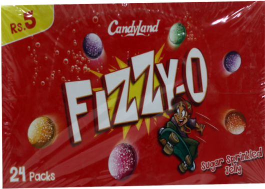 Candyland Fizzy O Jelly 24's Box - Circle (550x684), Png Download