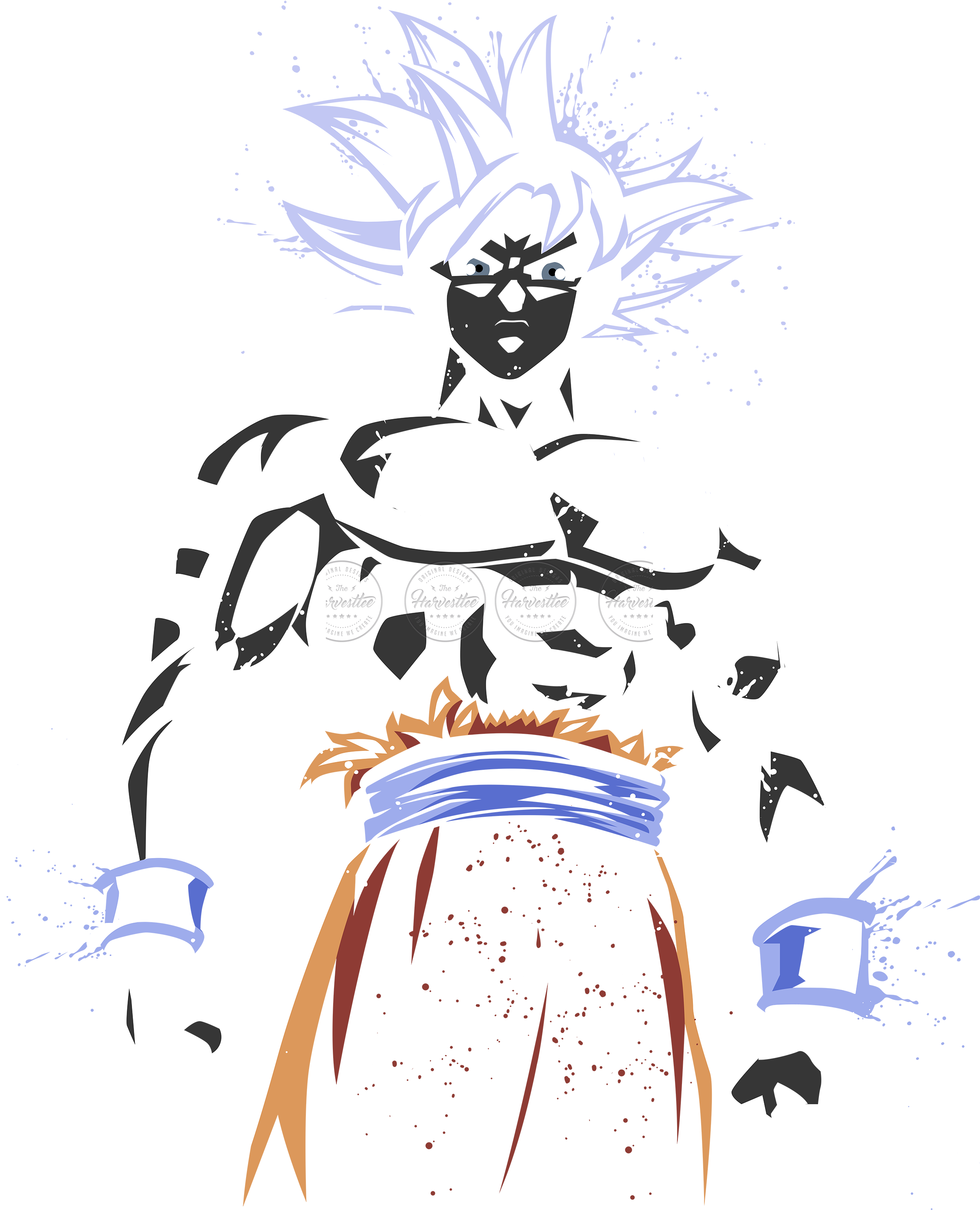Ultra Instinct - Cartoon (3000x3000), Png Download