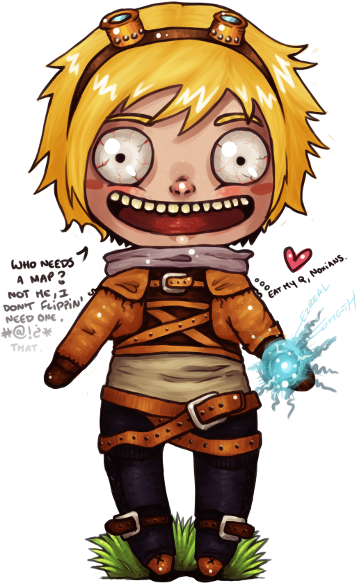 Ezreal Tard By Omgiih-d6ot6w9 - Cartoon (564x879), Png Download