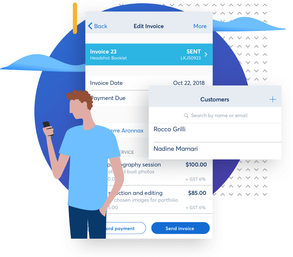 Spot Invoicing Mobile Anywhere - Mobile Phone (989x869), Png Download