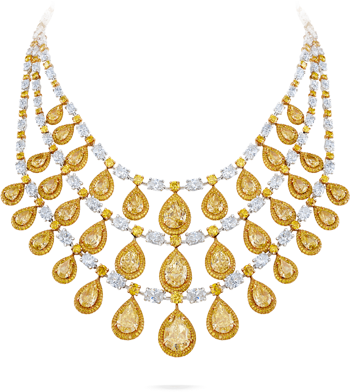 Download Yellow Diamond Png Chunky Sea Shell Necklace Full Size PNG