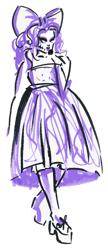 Dragpunk Presents Candyland @ The Nightingale Club - Illustration (422x962), Png Download