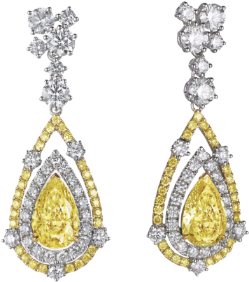 5 - Diamond Earrings Hanging (640x640), Png Download