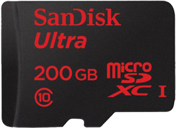 Sandisk Ultra 200gb Microsd 2 4 - Micro Sd (1000x750), Png Download