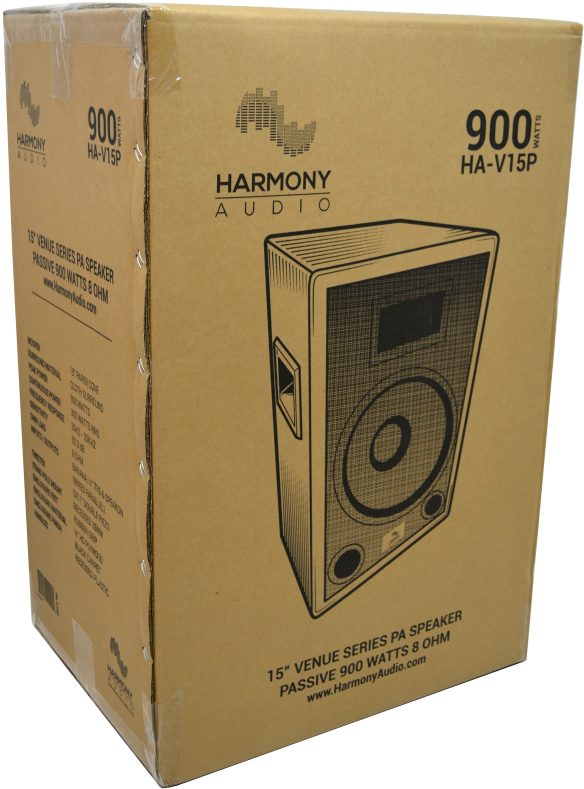 Harmony Audio Ha V15p Dj Venue Series 900 Watt Passive - Studio Monitor (603x800), Png Download