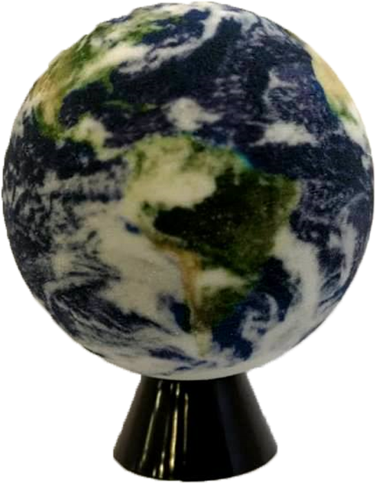 3d Printed Earth Globe The Blue Marble - Earth (1000x1000), Png Download