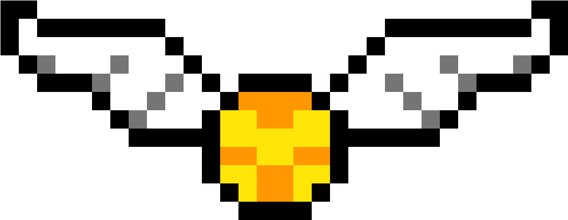 The Golden Snitch - Hama Beads Harry Potter (1184x1184), Png Download