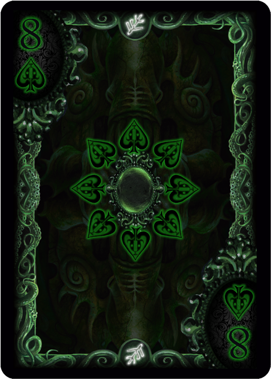 Back To New Cthulhu Bicycle Decks By Dann Kriss Games - Bicycle Elder Sign Deck (584x800), Png Download