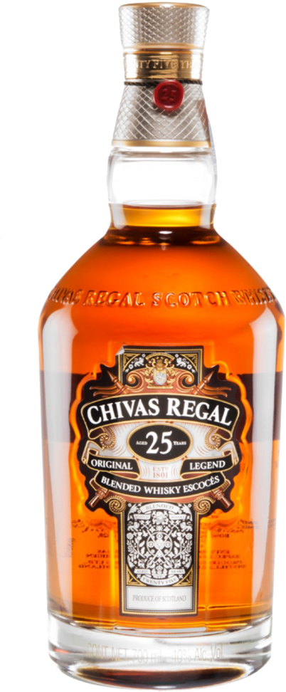 Whisky Chivas Regal 25 Anos 70cl - Chivas Regal (465x1079), Png Download
