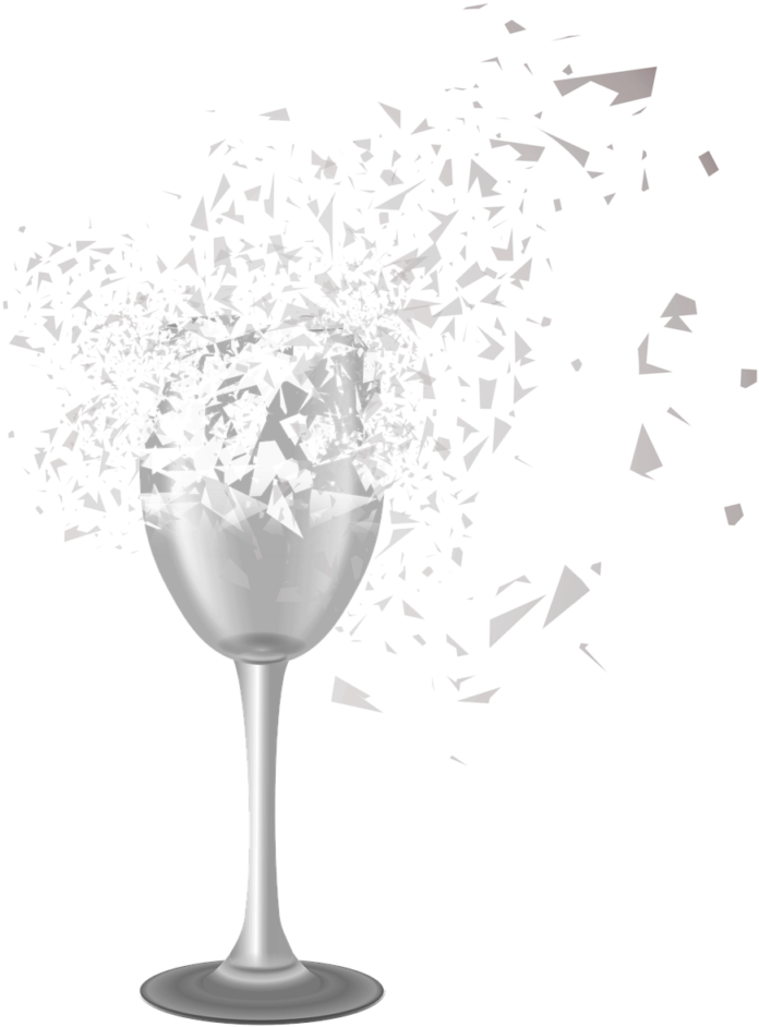 Cracked Glass Transparent Png - Broken Champagne Glass Png (720x720), Png Download