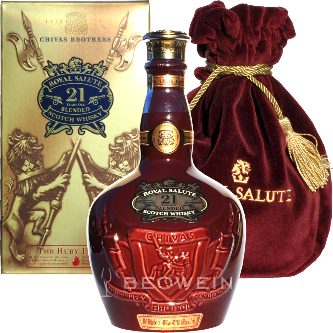 Chivas Regal 21 Jahre Royal Salute Ruby 0,7 L - Royal Salute 21 Red (1080x1080), Png Download
