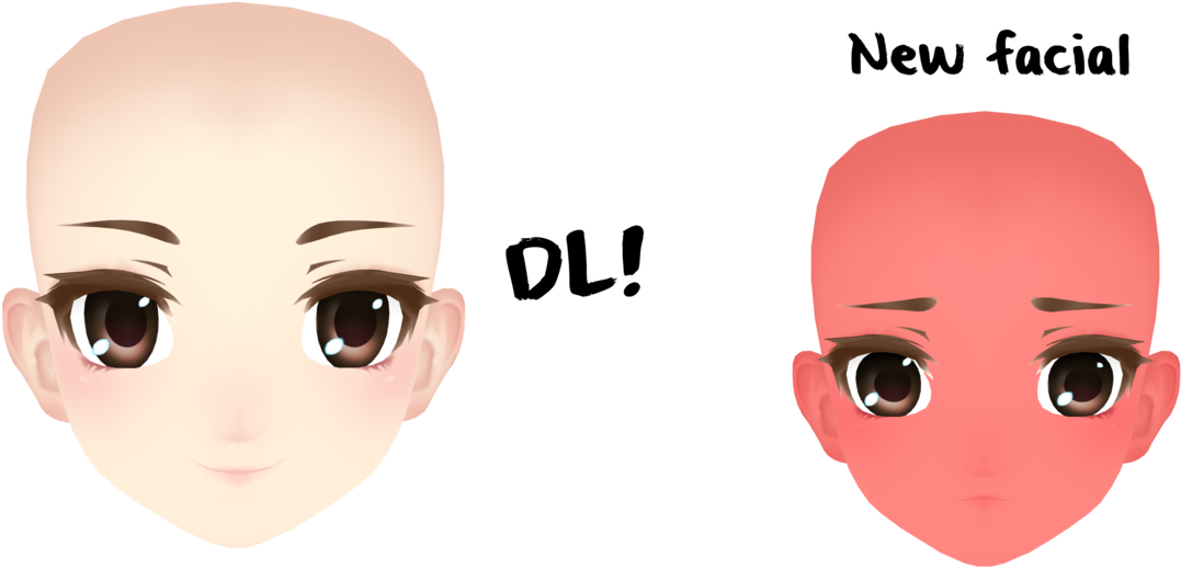 Anime Cute Faces Png (1334x598), Png Download