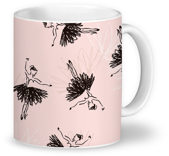 Caneca Bailarinas De Lilian Brandãona - Mug (800x800), Png Download