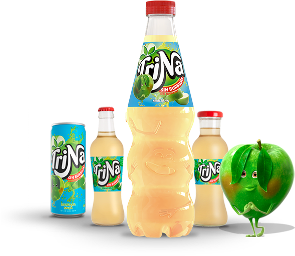 Trina Manzana - Trina Sin Burbujas (643x522), Png Download