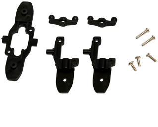 Blade Holder Upper For Helicopter Spider Fox - Silhouette (700x467), Png Download