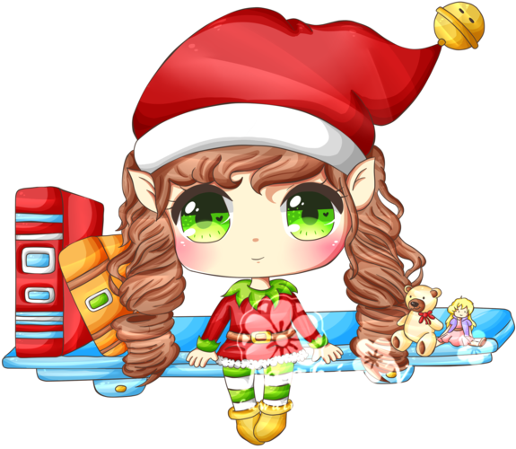 600 X 600 4 - Elf On The Shelf Anime Drawing (600x600), Png Download